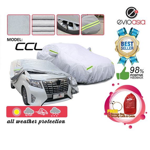 Basic Full Car Cover Rain Dust Protection (Model CCL) - auto2u