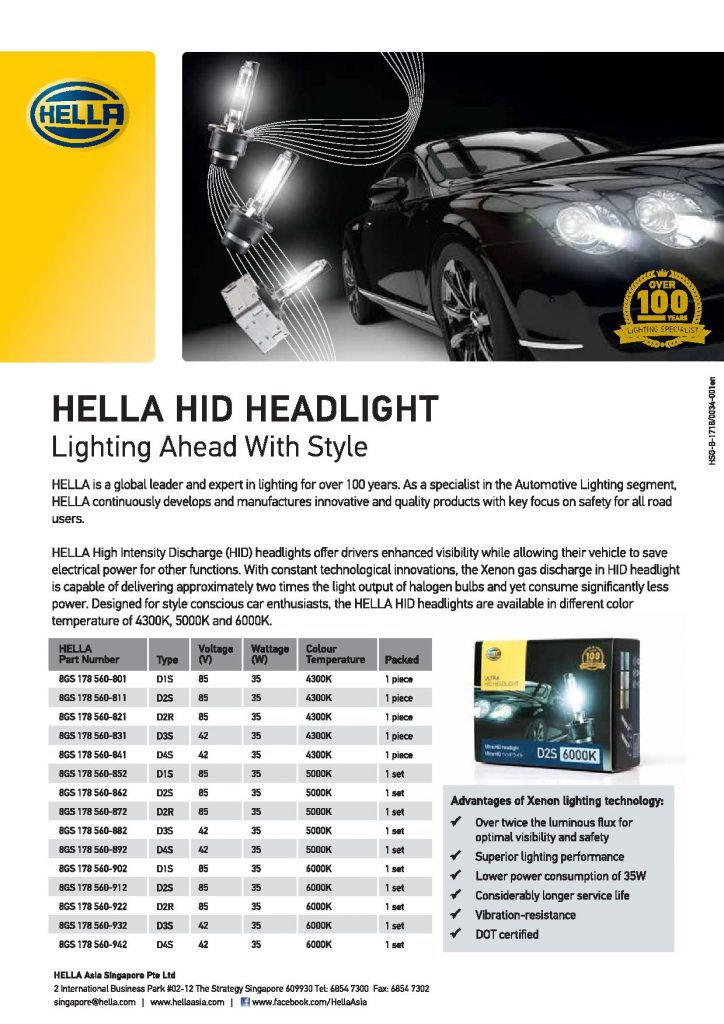 Hella Xenon D1S Bulb PK32d-2 85V 35W 5000k – ESP Truck Accessories