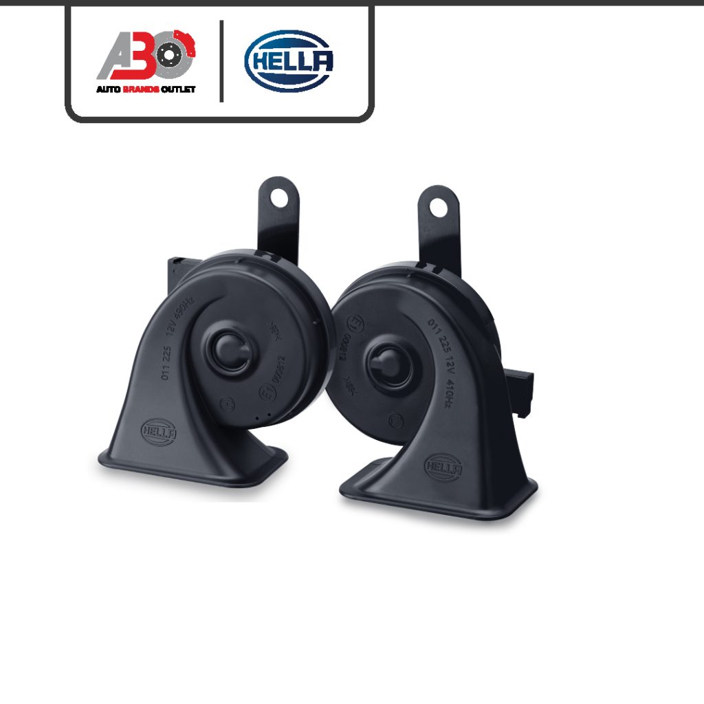 HELLA 12V Midnight Black Twin Tone Fanfare Horn (Toyota Applications