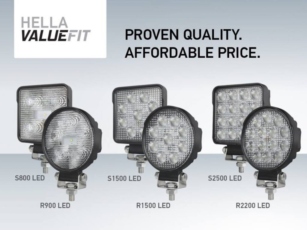 2 x Arbeitsscheinwerfer HELLA ValueFit S1500 LED