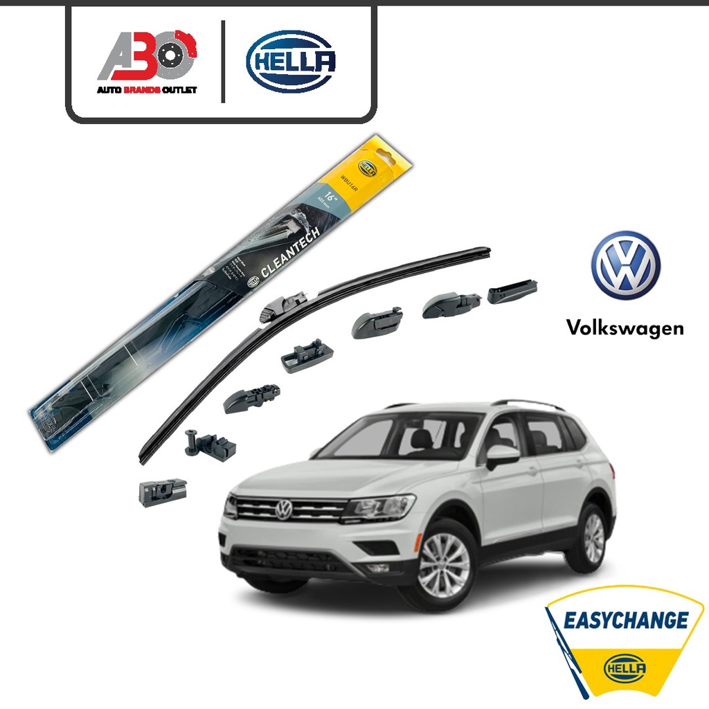 HELLA Nanotechnology Wiper Blades Set Volkswagen Tiguan All Gen auto2u