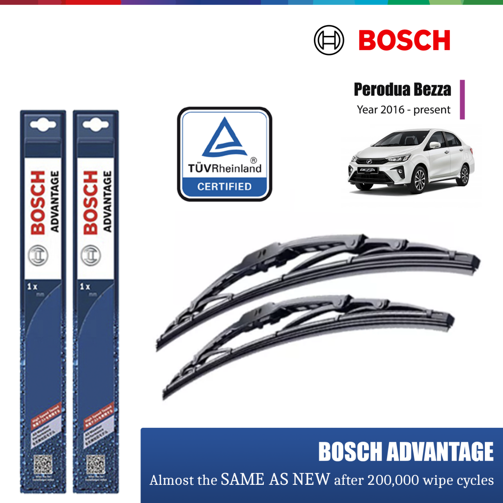 Perodua Bezza Year 2016 - Present Bosch Windshield Wiper Set (21/14 ...