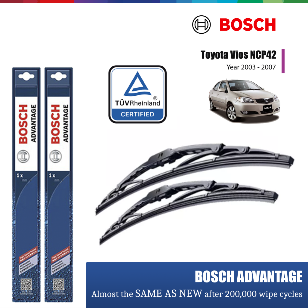 Toyota Vios Bosch Windshield Wiper Set auto2u