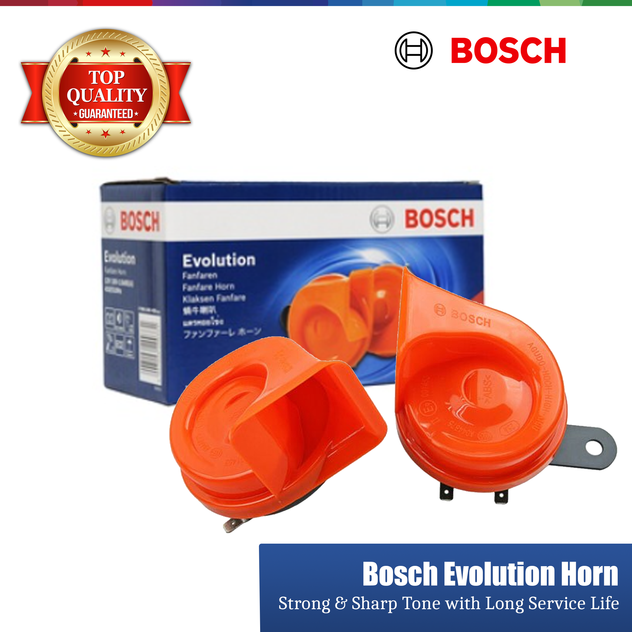 Bosch Original Evolution Fanfare Compact BM Twin Horn Set - 0986AH0459 -  auto2u