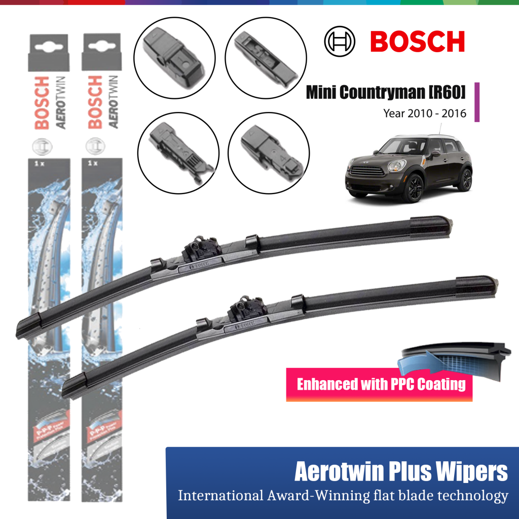 Mini Countryman R60 Year 2010 2016 Bosch Aerotwin Plus Windshield Wiper Set 20 19 auto2u