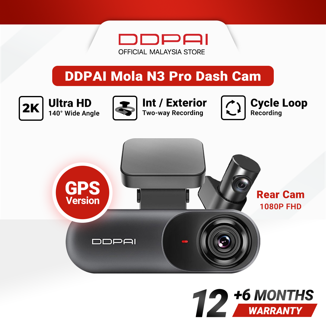 Ddpai Mola N3 Pro Front And Rear 1600p Hd Gps Dash Cam Auto2u